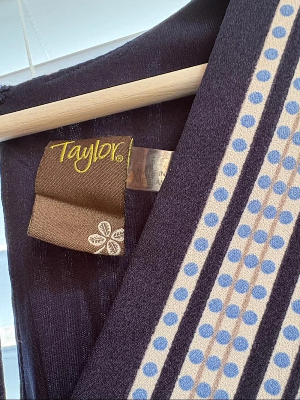 Taylor Navy and White Striped Maxi Dress - Picture 2 of 5